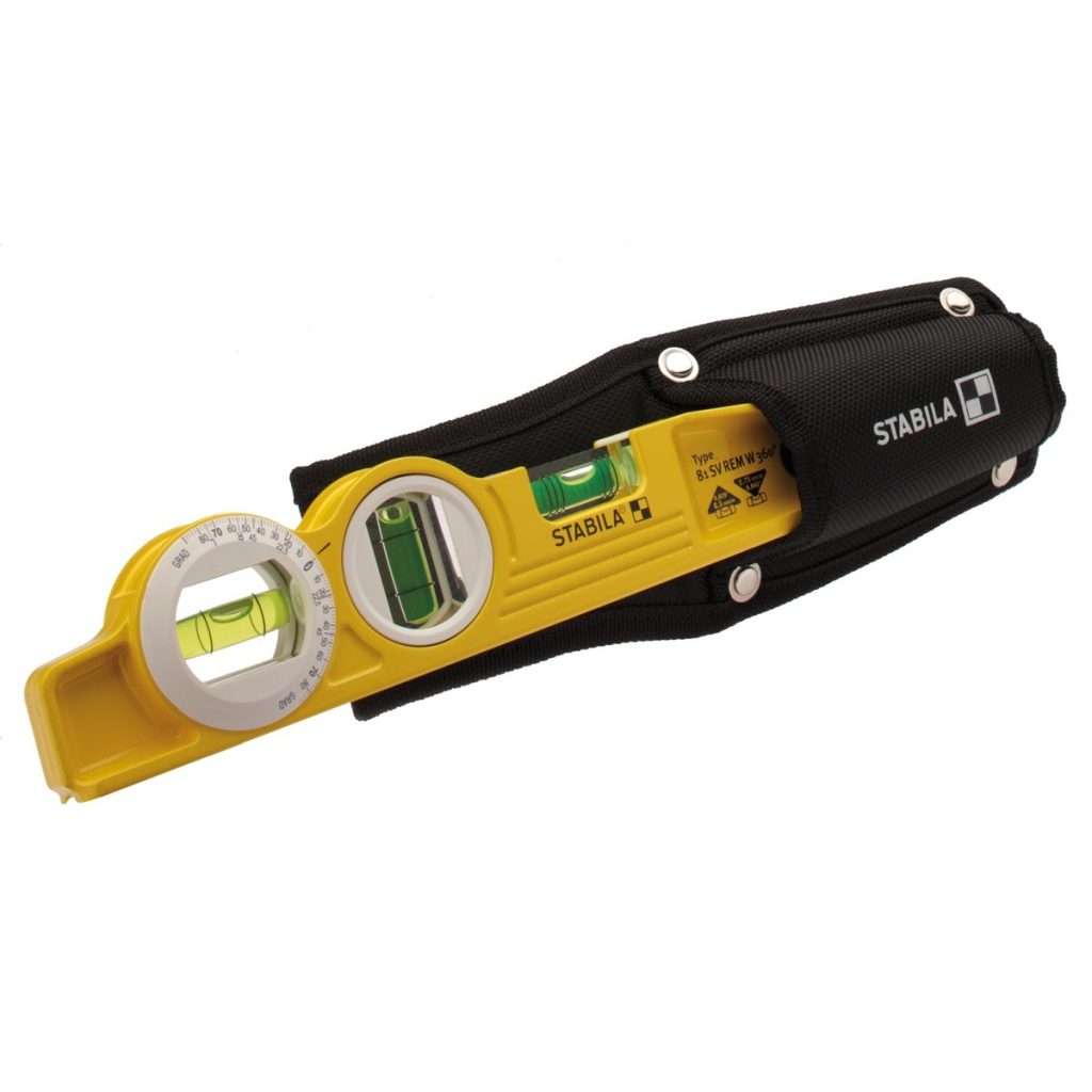 STABILA Nivel de burbuja modelo 81 SV REM W360 Torpedo y su estuche